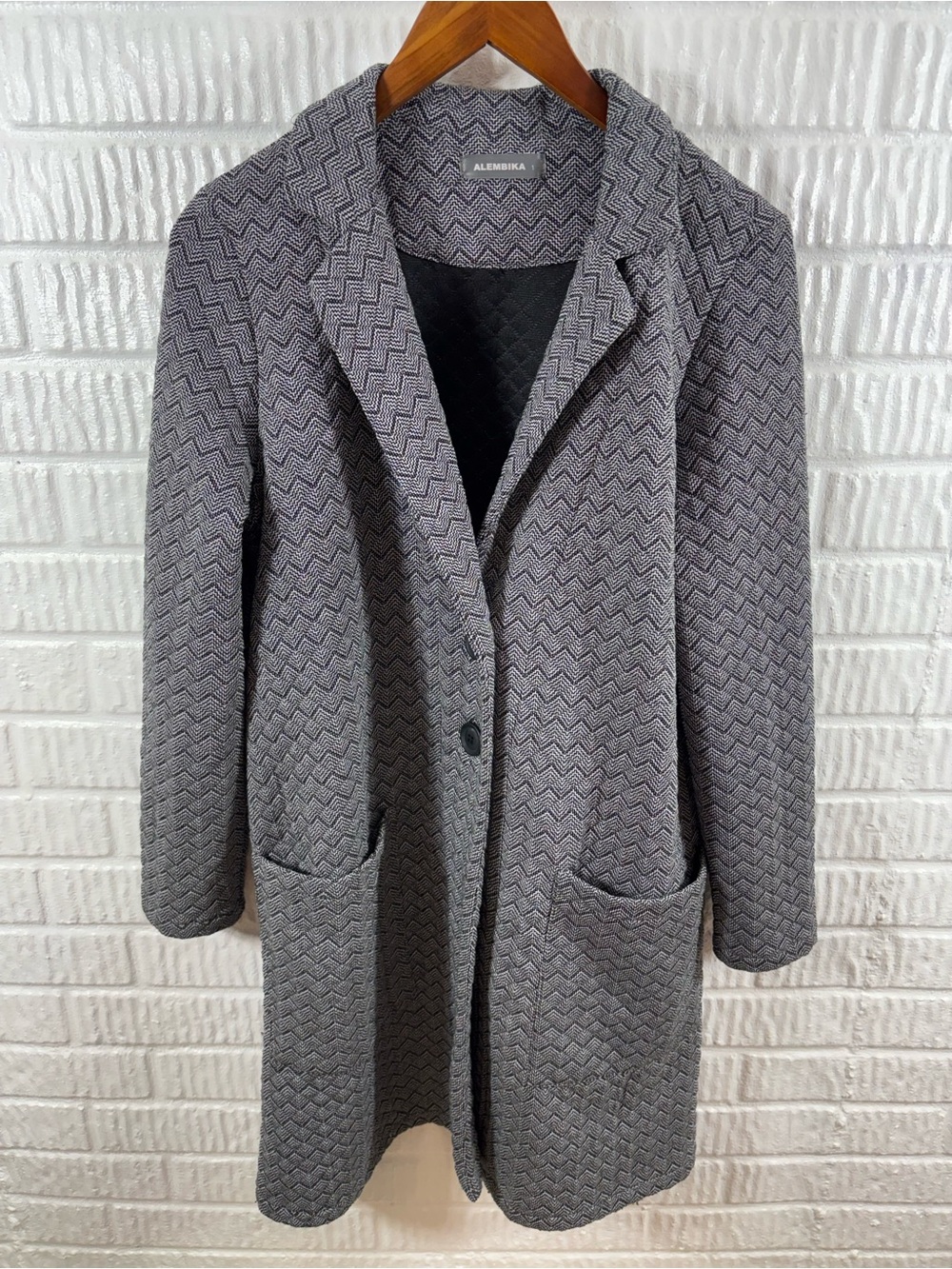 Alembika Chevron Gray Jacket 1